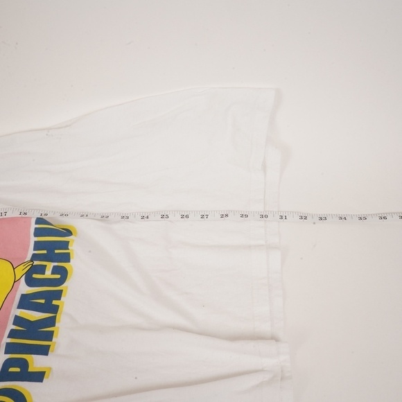Pokemon Pikachu Graphic Men’s T-Shirt‎ 2XL White Yellow Anime TV Show - Picture 8 of 8